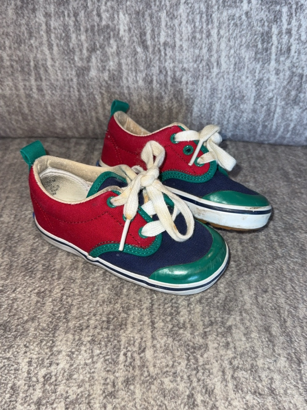 VTG vintage KEDS Sneakers Toddler Sz 6M SCOOTER Multicolored Canvas Shoes